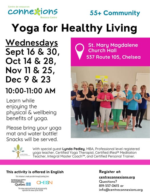 Yoga for healthy living 55+