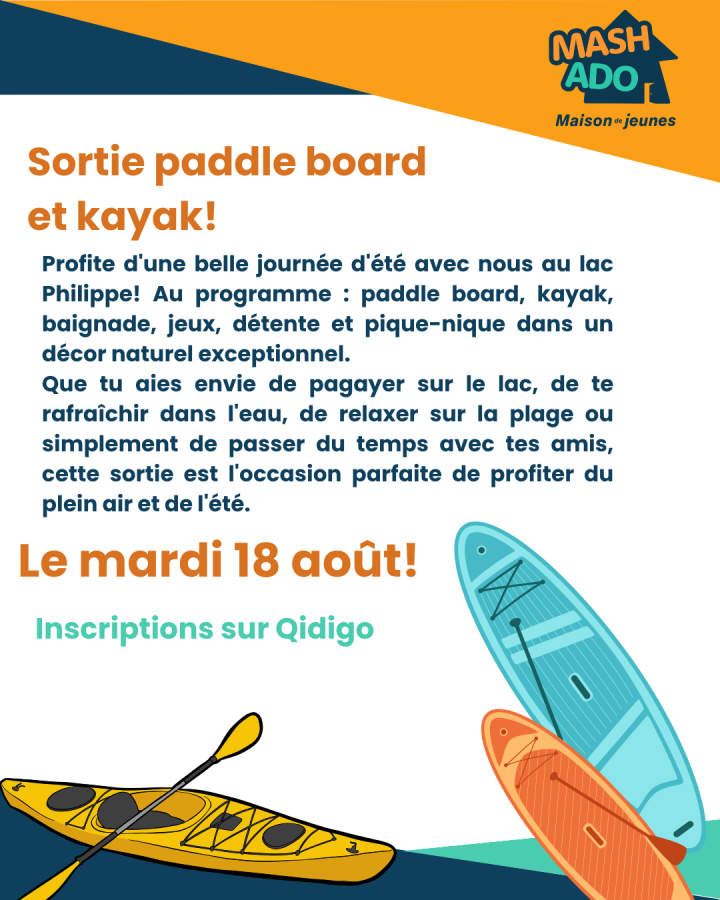 Paddleboarding and Kayaking Trip for Teens